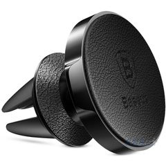 Автотримач Baseus (SUER - E01) Small Ears Air Outlet Magnetic Bracket Leather (Чорний)