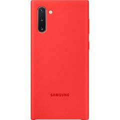 Накладка Silicone Cover for Samsung Note 10 Red