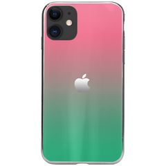 Чохол Epik Gradient Aurora з логотипом для Apple iPhone 11 Рожевий / Бірюзовий