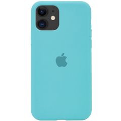 Чохол Epik Silicone case (із закритим низом) для Apple iPhone 11 Бірюзовий / Marine Green