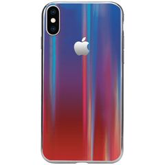 Чохол Epik Gradient Aurora з логотипом для Apple iPhone X / XS Синій / Червоний