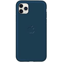 Чохол-накладка Epik Soft - touch logo series для Apple iPhone 11 Pro Max Темно-синій / Navy