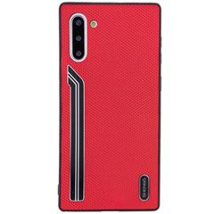 Чохол SHENGO Textile series для Samsung Galaxy Note 10 Червоний