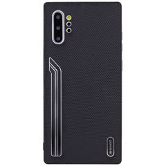 Чохол SHENGO Textile series для Samsung Galaxy Note 10 Plus Чорний