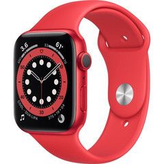 Смарт-годинник Apple Watch Series 6 GPS 44mm (PRODUCT) RED Aluminum Case w. (PRODUCT)RED Sport B. (M00M3)