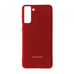 Silicone Case Full for Samsung S21 Red