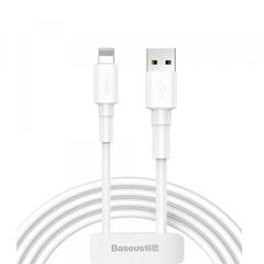 USB кабель Baseus Mini White Cable USB For Lightning 2.4A 1m White