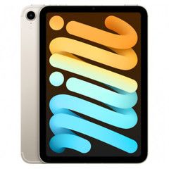 Apple iPad mini 6 Wi - Fi + Cellular 256GB Starlight (MK8H3)