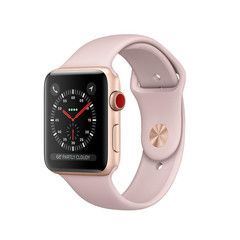 Apple Watch Series 3 (GPS + Cellular) 38mm Gold Aluminum w. Pink Sand Sport L. (MQJQ2/MQKH2)