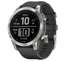 Смарт-годинник Garmin Fenix 7 Silver with Graphite Band (010-02540-00/01)