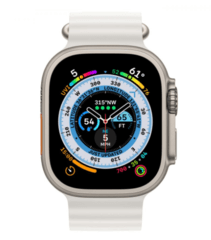 Смарт-годинник Apple Watch Ultra GPS + Cellular 49mm Titanium Case with White Ocean Band (MNH83/MNHF3)