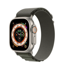 Смарт-годинник Apple Watch Ultra GPS + Cellular 49mm Titanium Case with Green Alpine Loop - Medium (MQEW3/MQFN3)