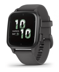 Garmin Venu Sq 2 Slate Aluminum Bezel with Shadow Gray Case and Silicone Band (010-02701-00/10)