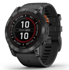 Смарт-годинник Garmin Fenix 7X Pro Solar Slate Gray w. Black Band (010-02778-00/01)