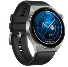 Смарт-годинник Huawei Watch GT 3 Pro Light Titanium Case Black Fluoroelastomer Strap (ODN-B19) 